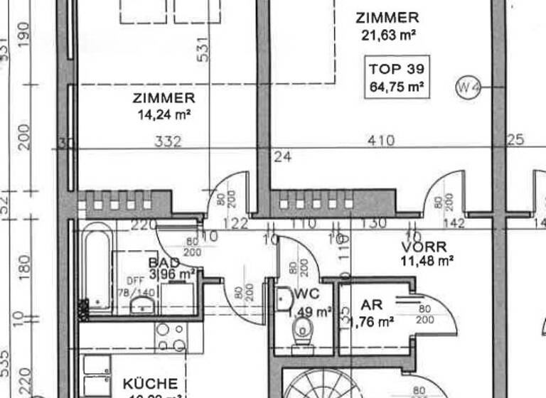 Wohnung zur Miete 980 € 2 Zimmer 68,2 m² Wien 1030