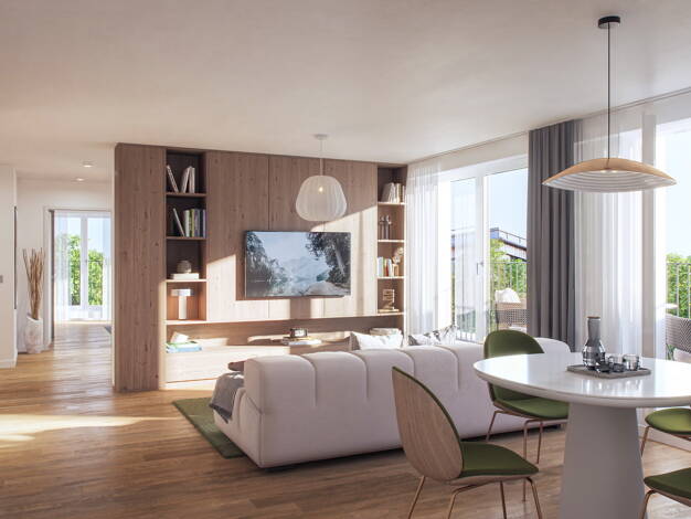 Wohnung zum Kauf - Neubau provisionsfrei 399.500 € 2 Zimmer 43,6 m² 2. Geschoss Thulestraße 48 Pankow Berlin 13189