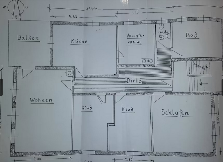 Wohnung zum Kauf 179.000 € 4 Zimmer 120 m² Untereuerheim Grettstadt 97508