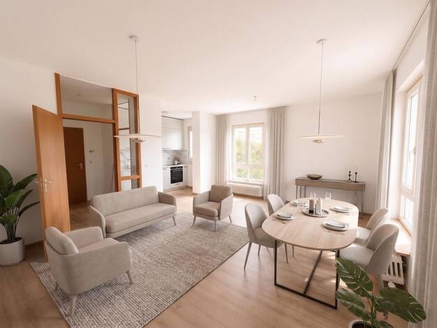 Wohnung zur Miete 1.130 € 2 Zimmer 72 m² EG Kornwestheim Kornwestheim 70806