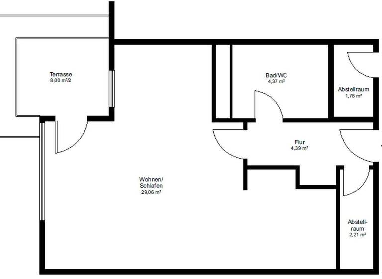 Studio zur Miete 650 € 1 Zimmer 43 m² EG frei ab 01.04.2026 Rossäcker Straße 1 Weinsberg 74189