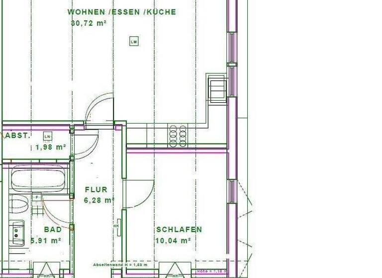 Wohnung zum Kauf provisionsfrei 135.000 € 2 Zimmer 56 m² 3. Geschoss Astrid-Lindgren-Platz 6 Borkwalde 14822