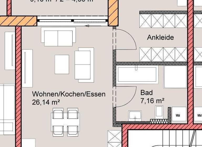 Wohnung zur Miete - Erstbezug 795 € 2 Zimmer 61,1 m² 2. Geschoss frei ab 01.06.2026 Öderfeldstraße 11 Töging Töging a.Inn 84513