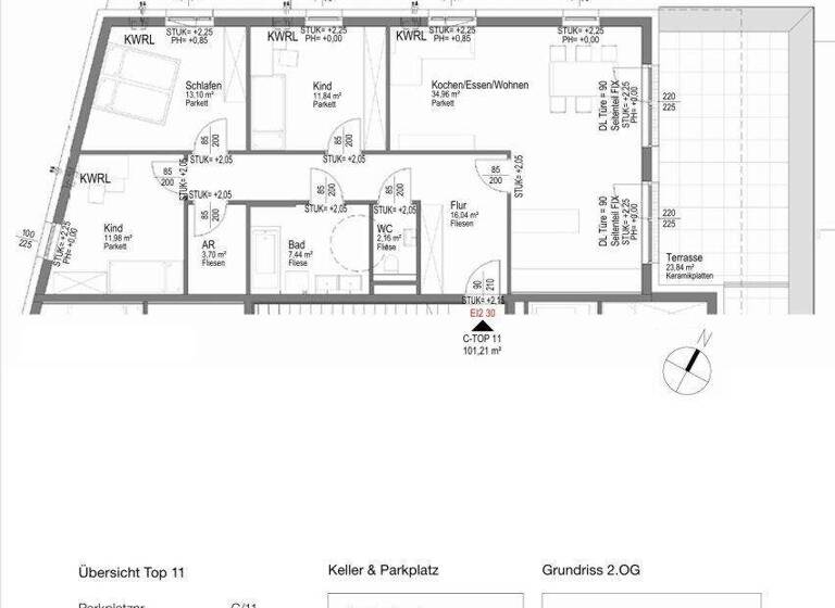 Wohnung zum Kauf - Erstbezug 493.000 € 101,2 m² 2. Geschoss Langholzfeld 4061
