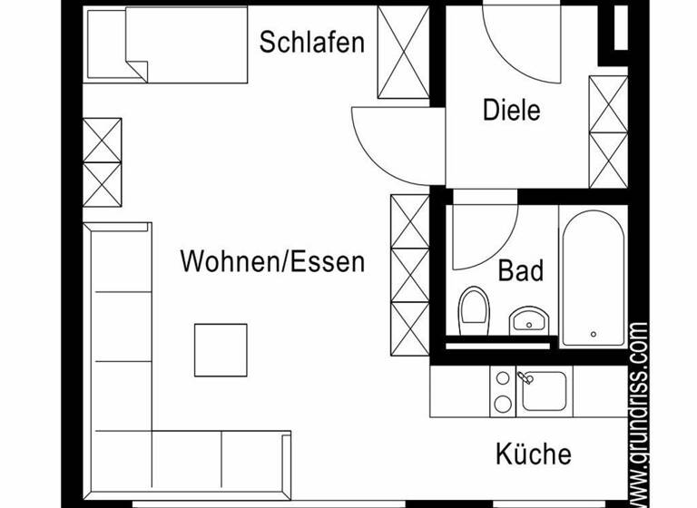 Studio zum Kauf als Kapitalanlage geeignet 160.510 € 1 Zimmer 33 m² Allersberger Str. 88 Galgenhof Nürnberg 90461