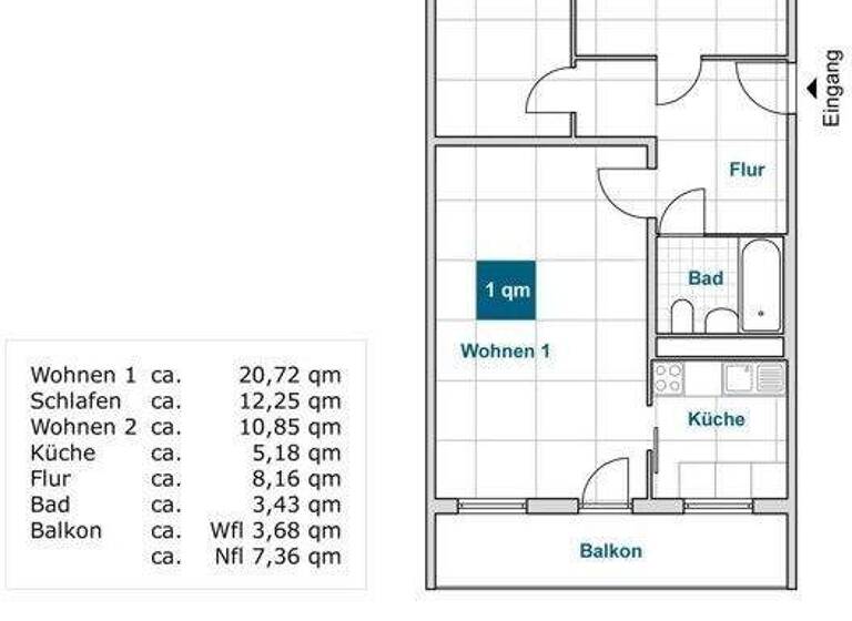 Wohnung zur Miete nur mit Wohnberechtigungsschein 481 € 3 Zimmer 64,3 m² 2. Geschoss frei ab 12.03.2026 Harthaer Str. 6 Gorbitz-Nord/Neu-Omsewitz Dresden 01169
