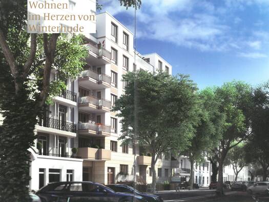 Wohnung zum Kauf provisionsfrei 1.045.000 € 3 Zimmer 85 m² Geschoss 4/7 Forsmannstraße 12 Winterhude Hamburg 22303