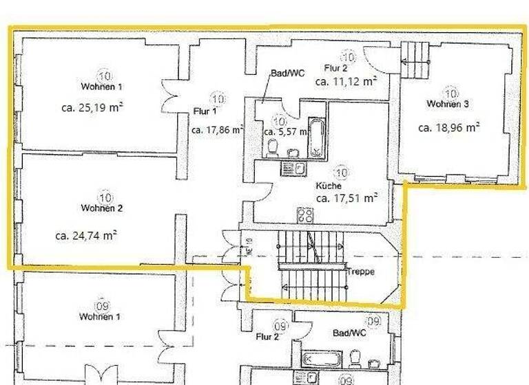 Studio zur Miete 2.600 € 4 Zimmer 121,1 m² 4. Geschoss frei ab sofort Moabit Berlin 10557