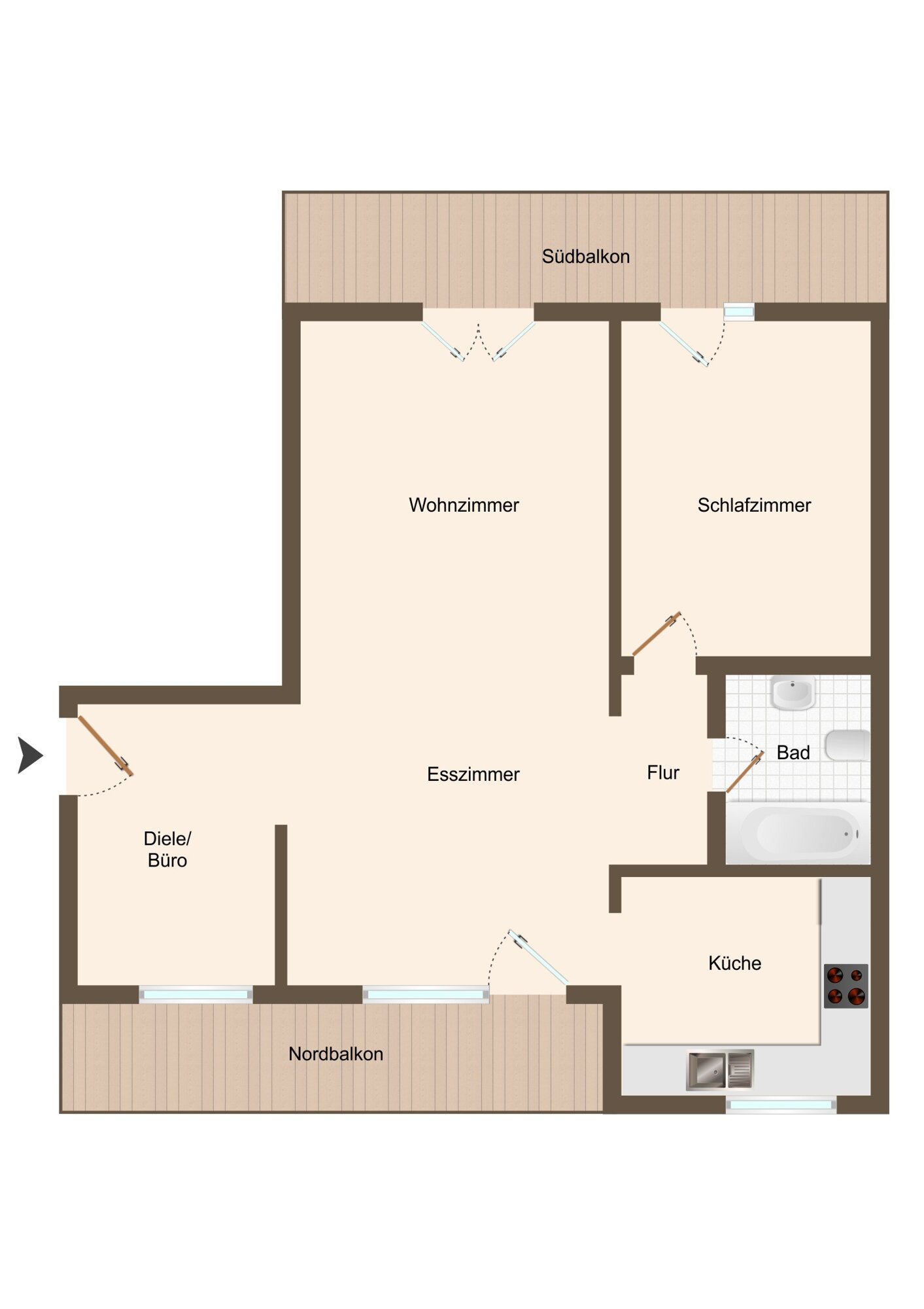 Penthouse zum Kauf 324.000 € 2,5 Zimmer 78 m²<br/>Wohnfläche Humboldstraße 10 Weil am Rhein Weil am Rhein 79576