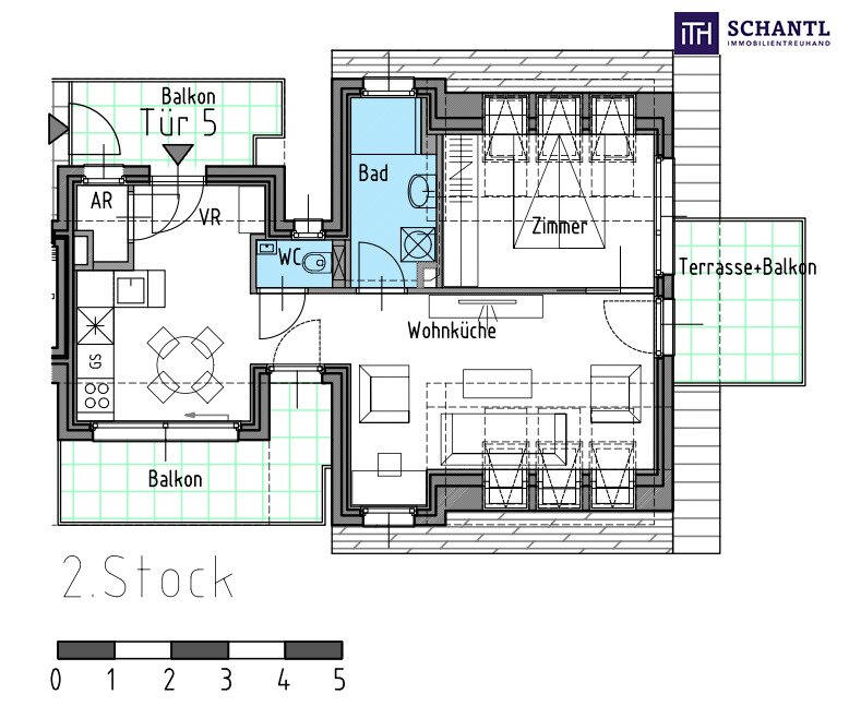 Penthouse zum Kauf 462.000 € 2 Zimmer 59,3 m²<br/>Wohnfläche 2.<br/>Geschoss Ginsterweg Wien 1220