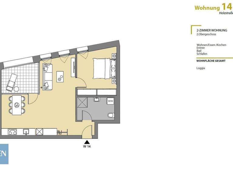 Wohnung zum Kauf - Erstbezug 422.000 € 2 Zimmer 56,6 m² EG Holzstraße 1 Lustenau 6890