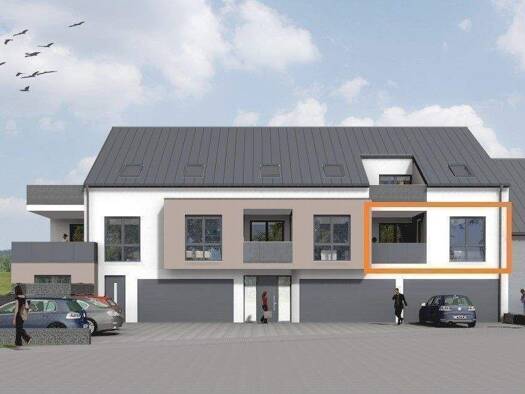 Wohnung zur Miete - Erstbezug 1.040 € 3 Zimmer 86,7 m² 1. Geschoss Obermenniger Straße 26 Obermennig Konz 54329
