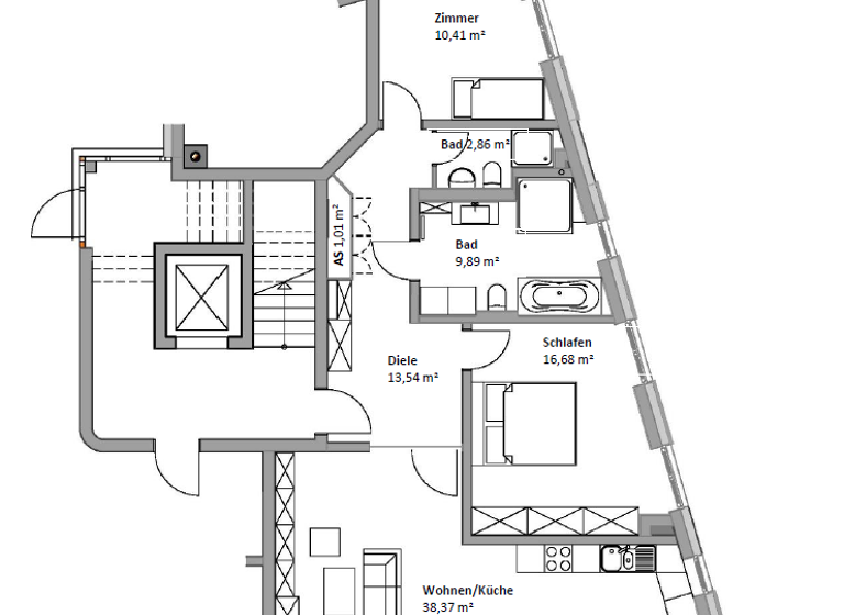 Wohnung zum Kauf - Erstbezug provisionsfrei 487.200 € 3 Zimmer 97,4 m² Briesnitz Dresden 01157