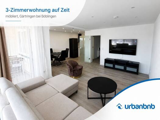 Wohnung zur Miete auf Zeit 1.900 € 3 Zimmer 85 m² frei ab sofort Bismarckstraße Gärtringen Gärtringen 71116
