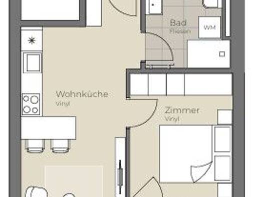 Wohnung zur Miete 586 € 36 m² Waldegg Linz 4020