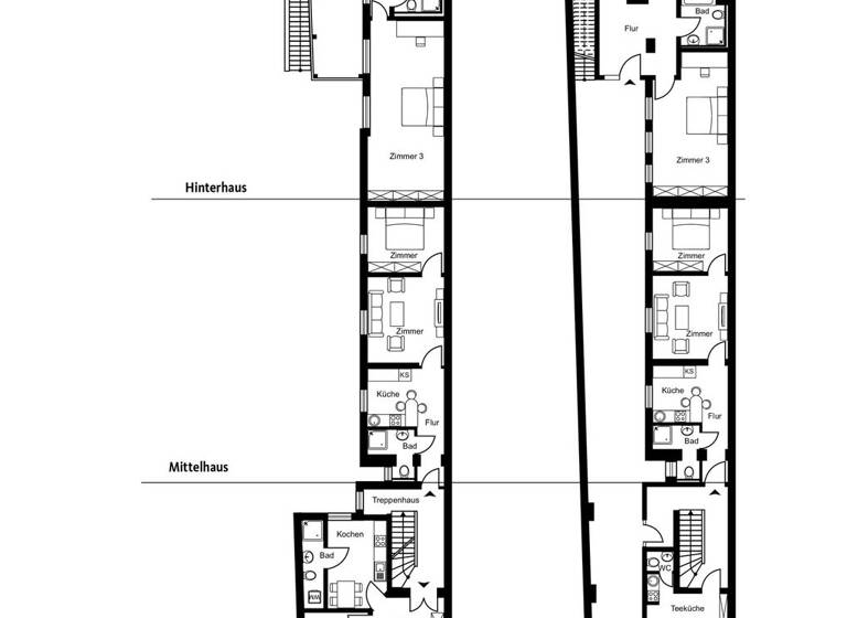 Mehrfamilienhaus zum Kauf 1.950.000 € 24 Zimmer 638,2 m² 469 m² Grundstück Zentrum Bonn / Castell 53111