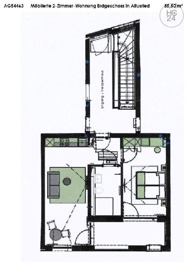 Wohnung zur Miete Wohnen auf Zeit 1.300 € 2 Zimmer 56 m² frei ab 01.01.2025 Altusried Altusried 87452