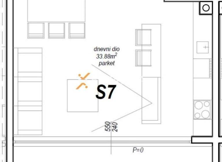 Wohnung zum Kauf 454.965 € 3 Zimmer 130 m² 2. Geschoss Privlaka