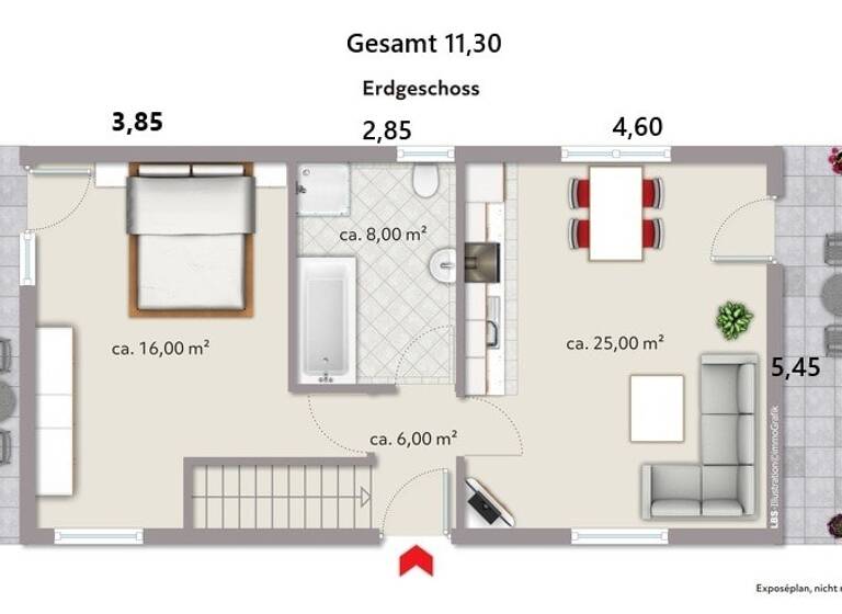 Einfamilienhaus zum Kauf 323.300 € 4 Zimmer 91 m² 1.028 m² Grundstück Kosel 24354