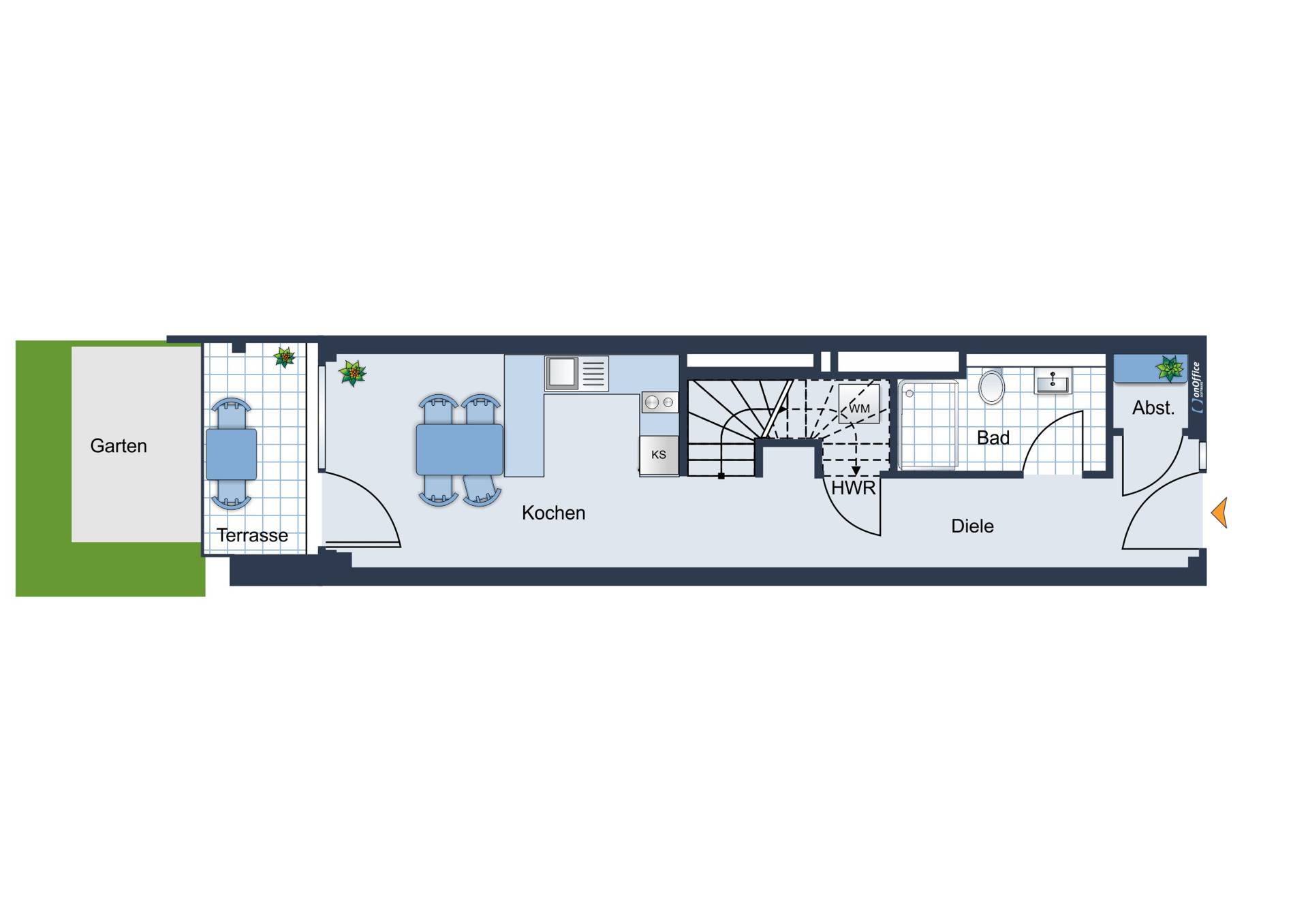 Maisonette zur Miete 1.500 € 2 Zimmer 65,7 m²<br/>Wohnfläche 2.<br/>Geschoss Bossestr. 7D Friedrichshain Berlin Friedrichshain 10245