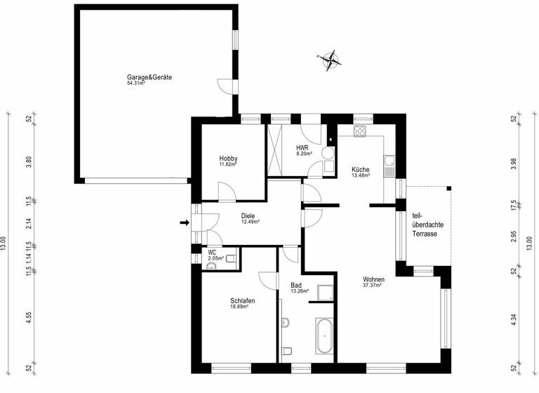 Einfamilienhaus zum Kauf 395.000 € 3 Zimmer 117,5 m² 798 m² Grundstück Augustfehn II Apen / Augustfehn 26689