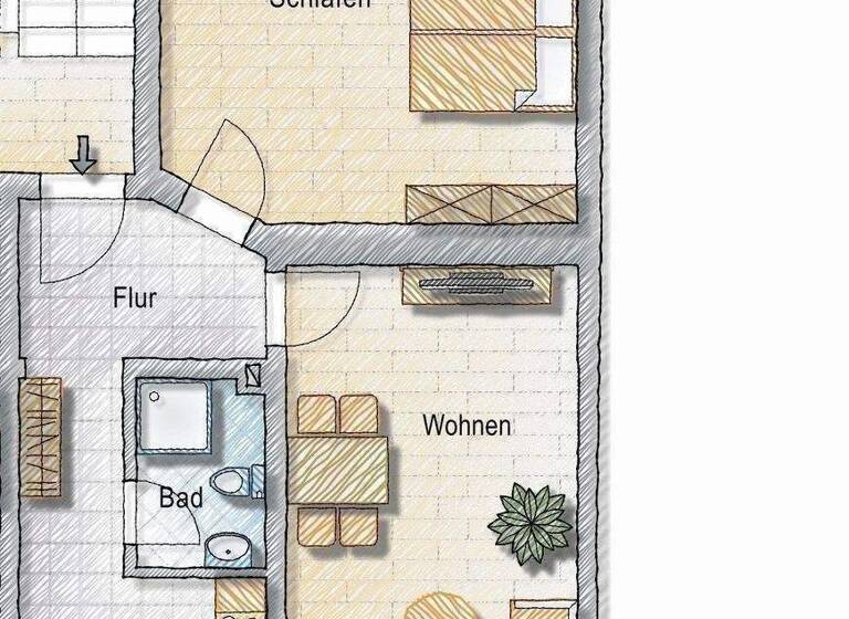 Wohnung zur Miete 550 € 2 Zimmer 53 m² Zschöllau Oschatz 04758