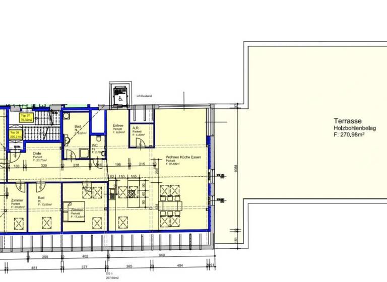 Penthouse zum Kauf - Erstbezug 1.290.000 € 4 Zimmer 200,2 m² 2. Geschoss Eggenberg Graz 8020