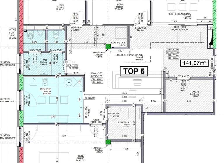 Bürofläche zur Miete 2.493 € 5 Zimmer 141 m² Bürofläche Gleisdorf 8200
