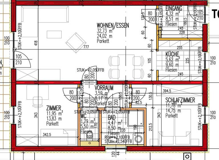 Wohnung zum Kauf 175.000 € 3 Zimmer 75,8 m² 1. Geschoss Mühldorf bei Feldbach 8330