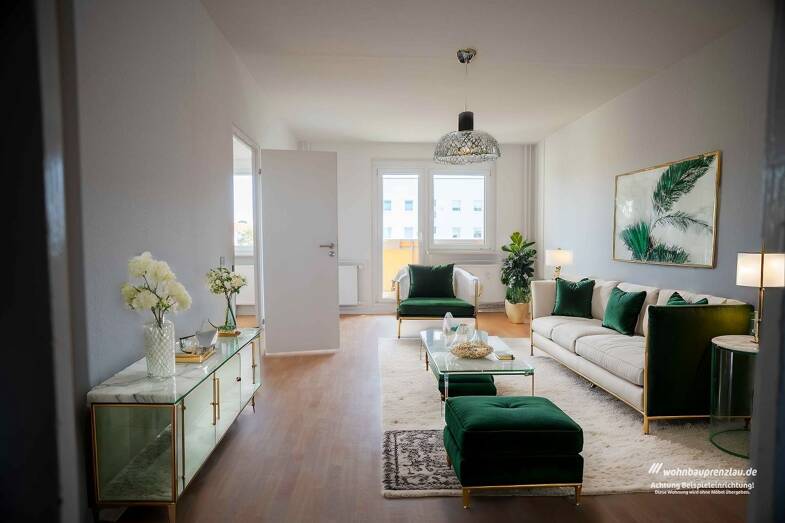 Wohnung zur Miete 555 € 3 Zimmer 69,4 m² 3. Geschoss frei ab 01.08.2025 Vincentstraße 9 Prenzlau Prenzlau 17291