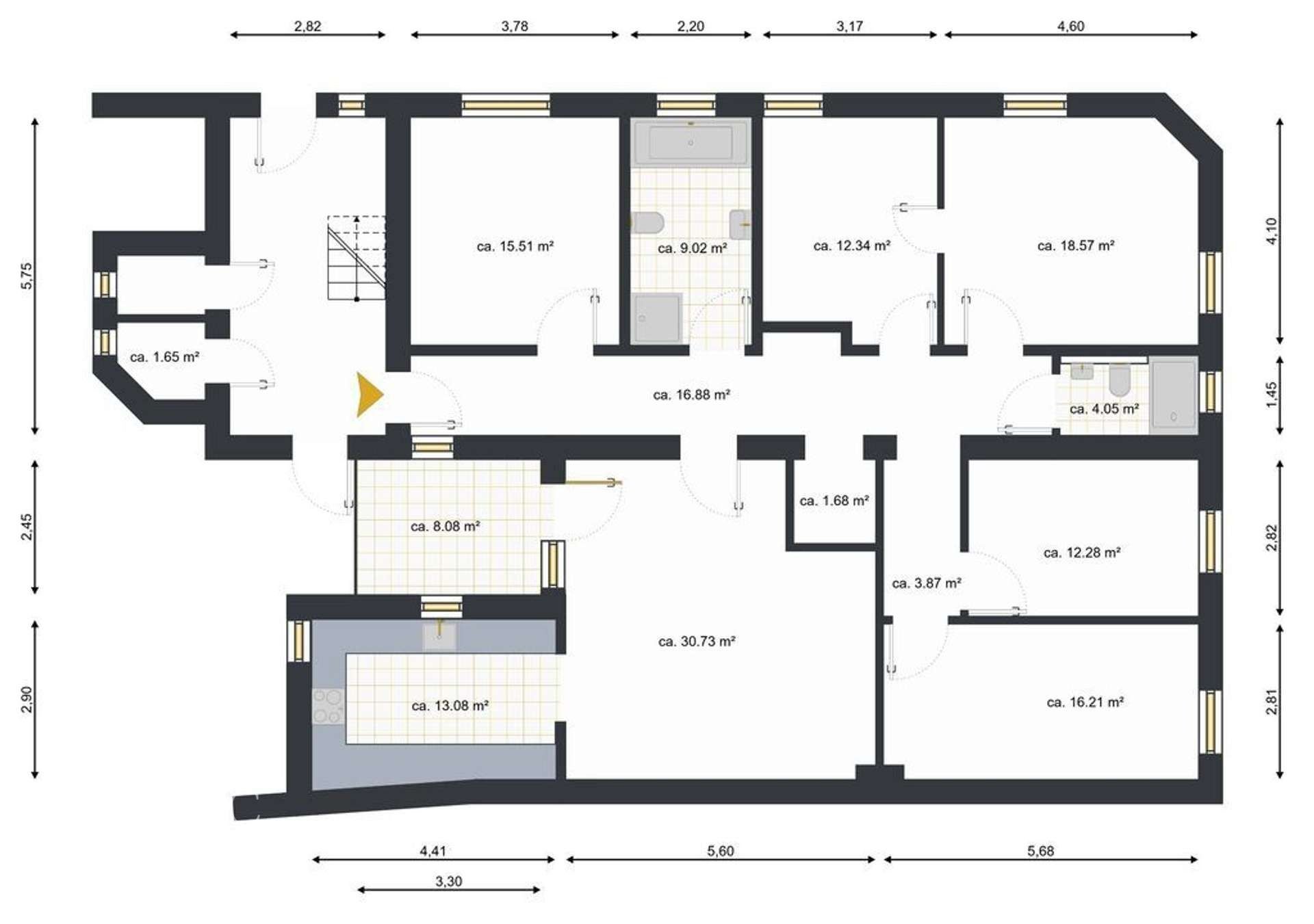 Wohnung zum Kauf provisionsfrei 340.000 € 6 Zimmer 160 m²<br/>Wohnfläche Merscheid - Schmalzgube Solingen 42699