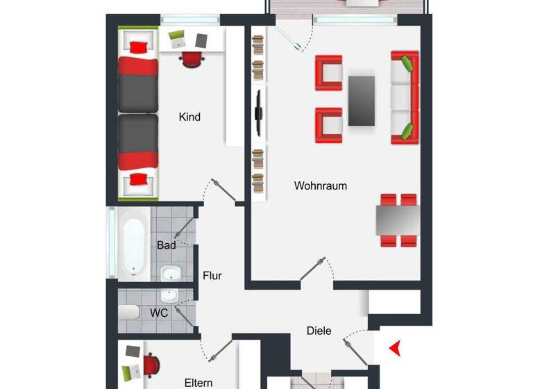 Wohnung zum Kauf 233.000 € 3 Zimmer 74 m² 2. Geschoss Ketsch 68775