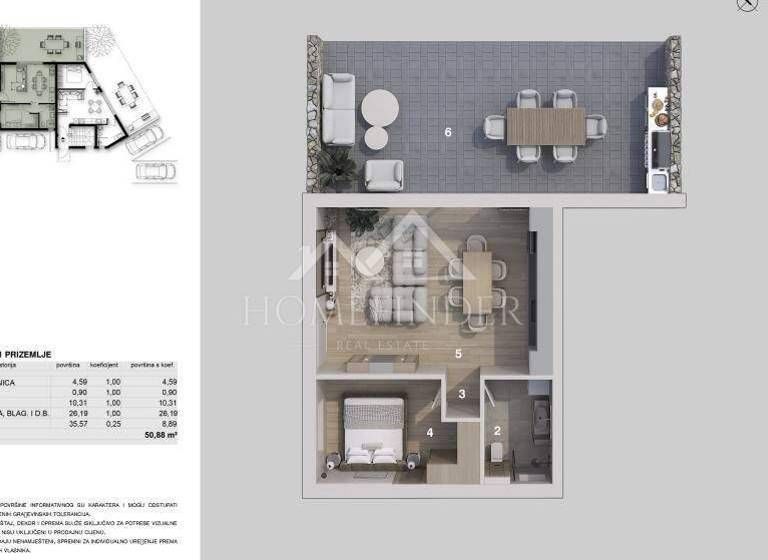 Wohnung zum Kauf 236.000 € 2 Zimmer 53 m² Njivice, Omisalj Njivice