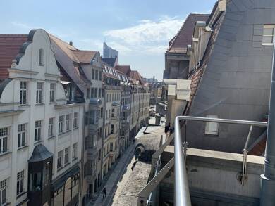 Wohnung zur Miete 1.199 € 3 Zimmer 104,1 m² 4. Geschoss frei ab sofort Hainstrasse 17 Zentrum Leipzig 04109