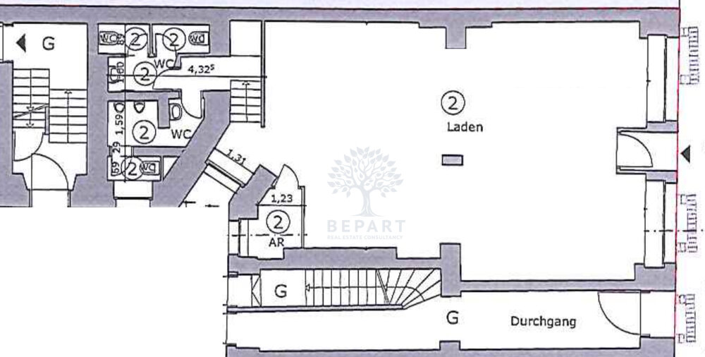 Verkaufsfläche zum Kauf provisionsfrei 5.145 € 1 Zimmer 87,3 m²<br/>Verkaufsfläche Wrangelstraße 94 Kreuzberg Berlin 10997