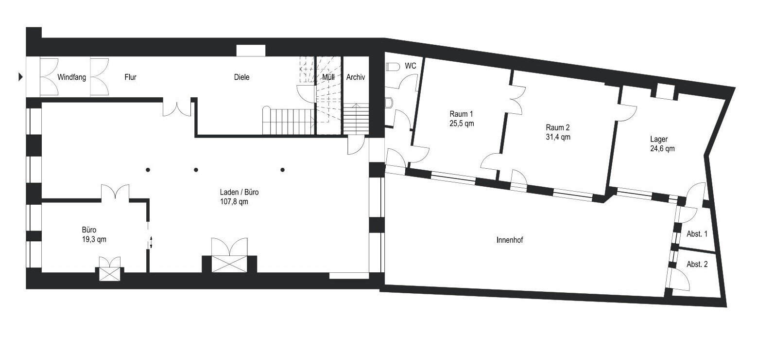 Haus zum Kauf 1.200.000 € 17 Zimmer 357,7 m²<br/>Wohnfläche 426 m²<br/>Grundstück Beckergrube 89 Innenstadt Lübeck / Innenstadt 23552