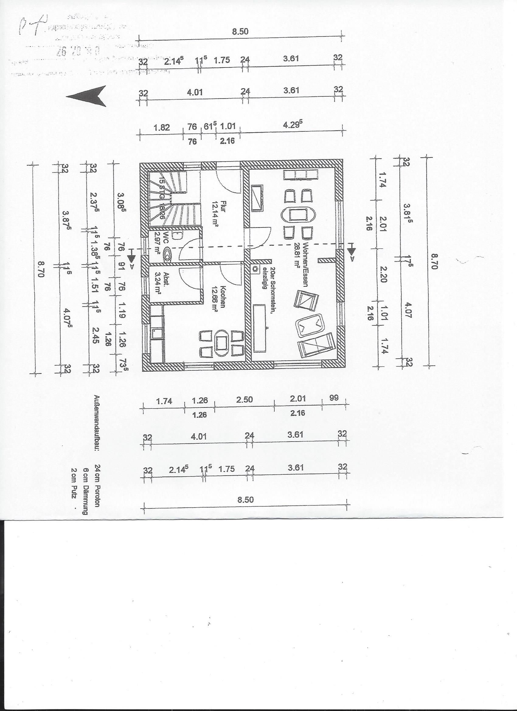 Einfamilienhaus zur Miete 850 € 3 Zimmer 100 m²<br/>Wohnfläche 1.150 m²<br/>Grundstück Leiferde Leiferde 38542