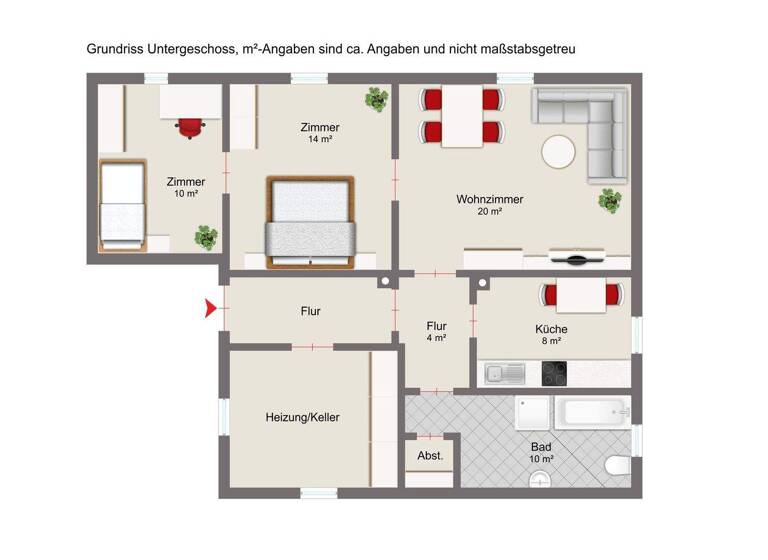 Wohnung zur Miete 480 € 3 Zimmer 66 m² Hals Passau 94034