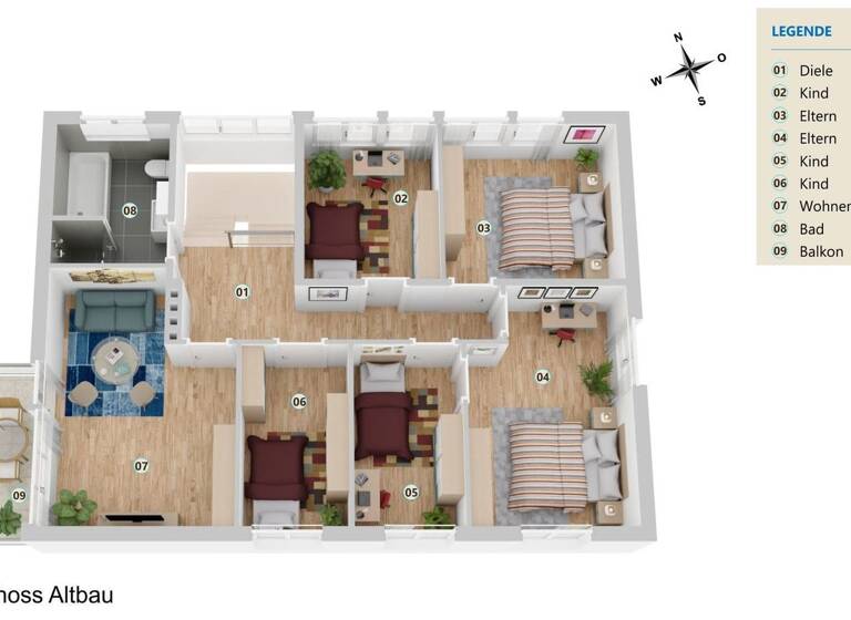 Mehrfamilienhaus zum Kauf 349.000 € 19 Zimmer 382 m² 595 m² Grundstück Borghorst Steinfurt 48565