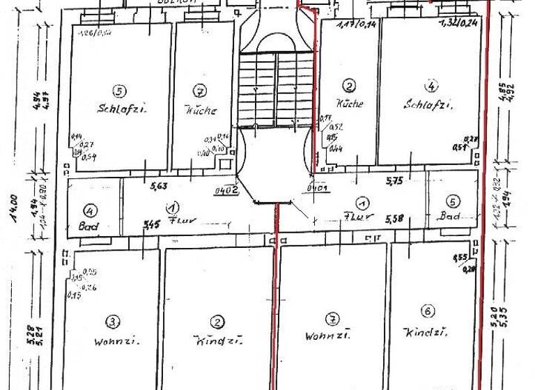 Wohnung zur Miete 410 € 3 Zimmer 75 m² 2. Geschoss Löbauer Str. 33 Innenstadt Görlitz 02826