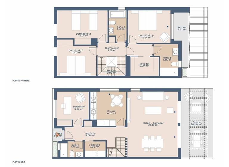 Doppelhaushälfte zum Kauf - Erstbezug provisionsfrei 850.000 € 5 Zimmer 165 m² 250 m² Grundstück Puig de Ros 07609