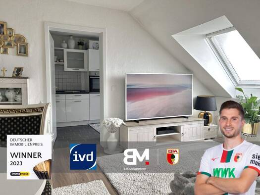 Wohnung zum Kauf 189.000 € 2 Zimmer 46 m² 2. Geschoss Innenstadt Augsburg 86161