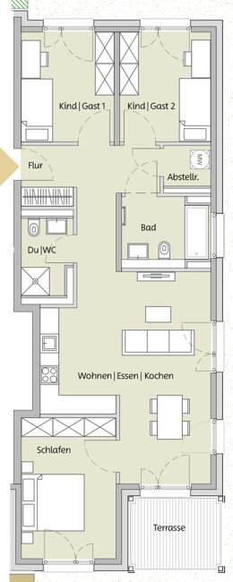 Wohnung zum Kauf provisionsfrei 463.900 € 4 Zimmer 89,1 m²<br/>Wohnfläche EG<br/>Geschoss Niederdorfelden 61138