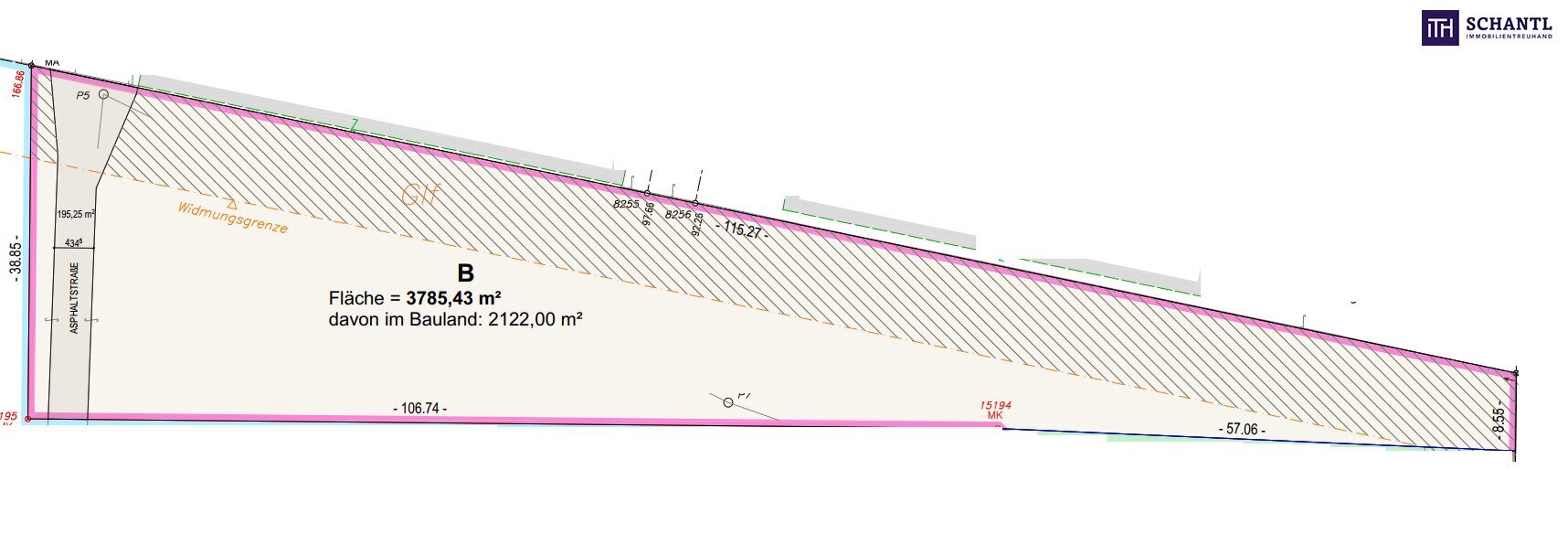 Gewerbegrundstück zum Kauf 390.000 € 3.785,4 m²<br/>Grundstück Industrie Strasse Enzersdorf an der Fischa 2431