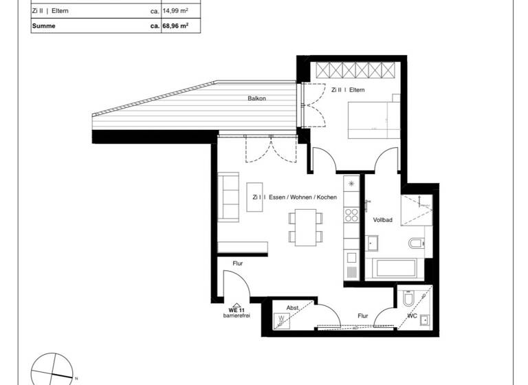 WG-Zimmer zur Miete 1.415 € 2 Zimmer 69 m² Geschoss 1/4 frei ab sofort Britz Berlin 12347