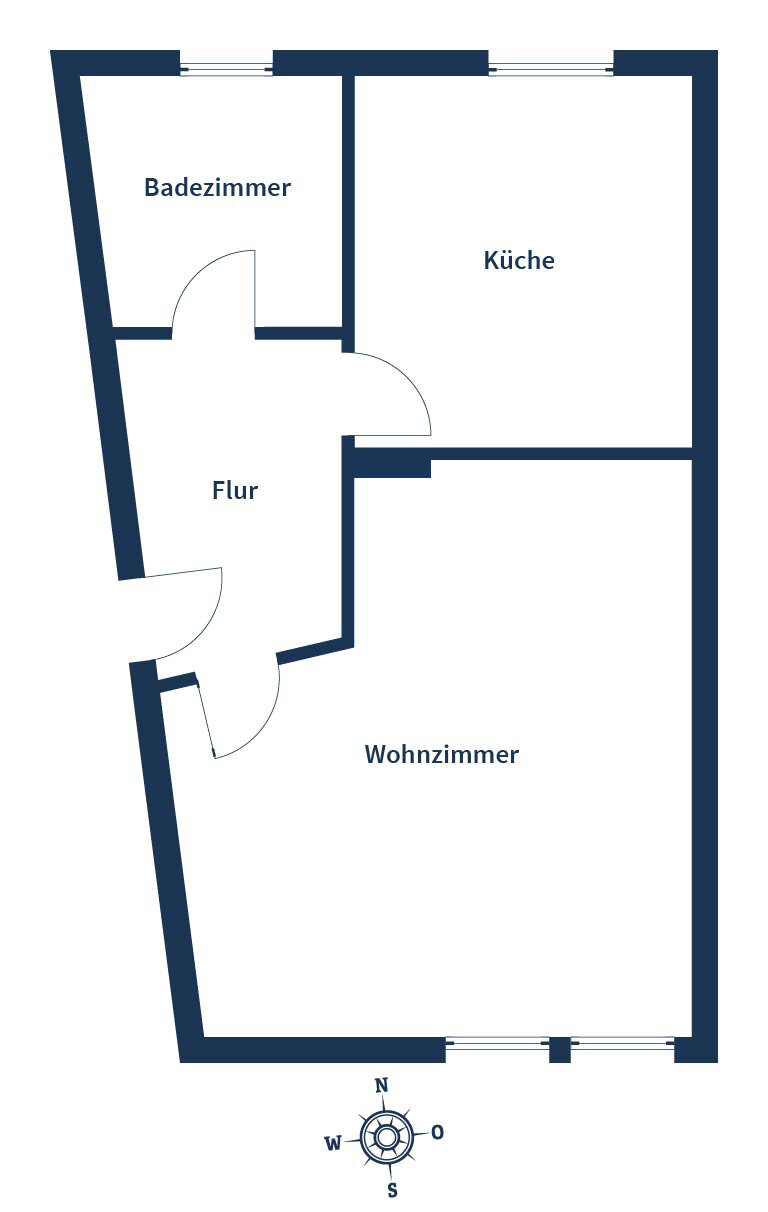 Wohnung zum Kauf 69.500 € 1 Zimmer 38,2 m²<br/>Wohnfläche 3.<br/>Geschoss Springe - Südost Springe 31832