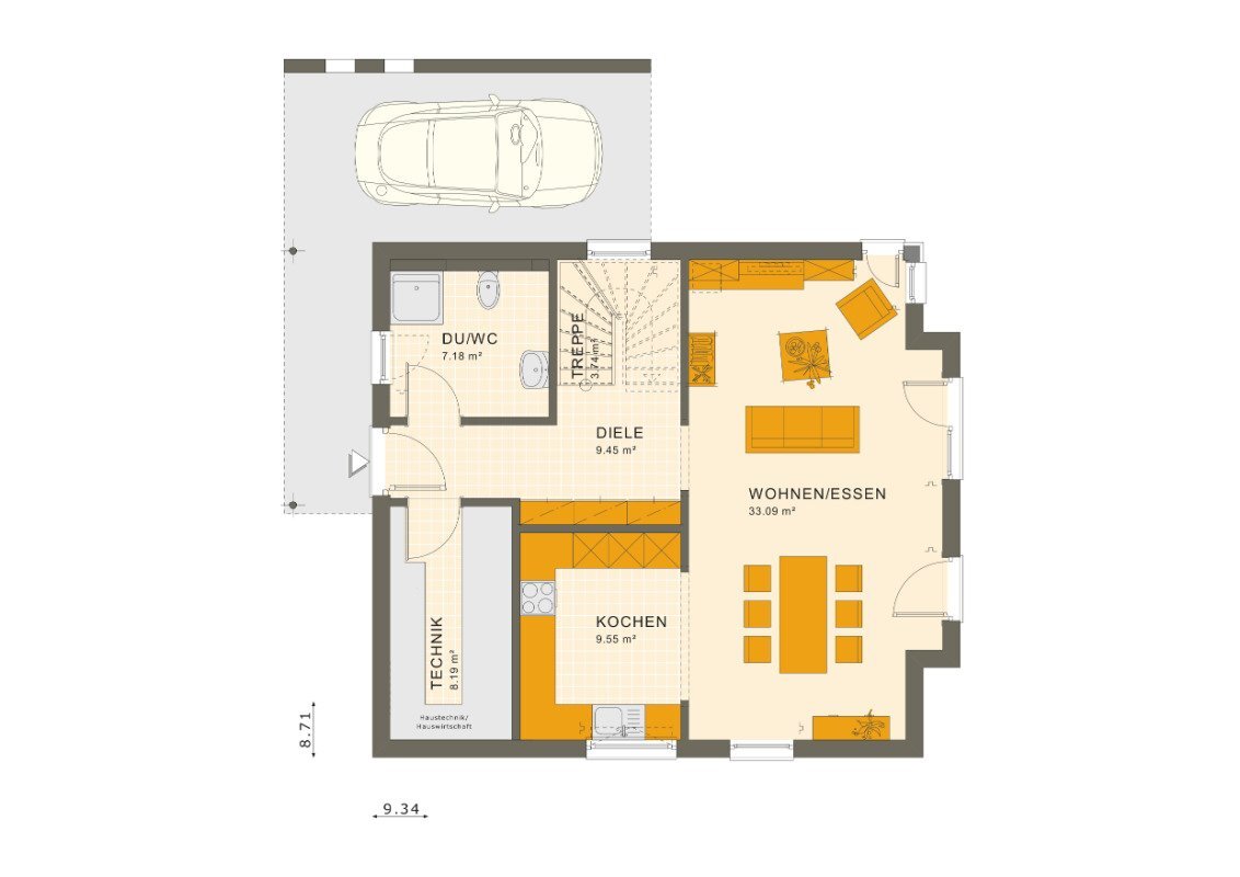 Einfamilienhaus zum Kauf provisionsfrei 474.493 € 4 Zimmer 135 m²<br/>Wohnfläche 690 m²<br/>Grundstück Neuenschmidten Brachttal 63636