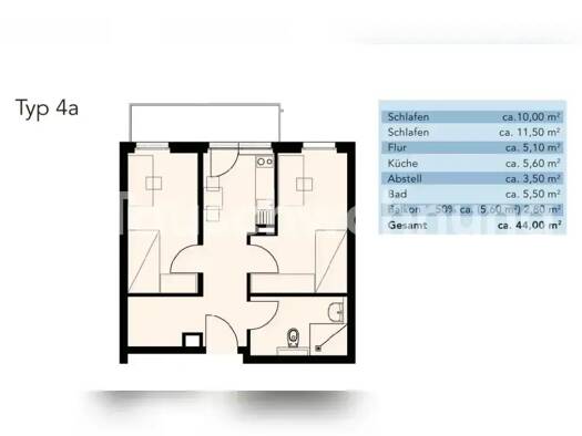 Wohnung zur Miete Tauschwohnung 525 € 2 Zimmer 44 m² 1. Geschoss Eiche Potsdam 14469