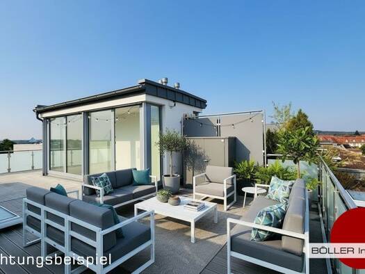 Penthouse zur Miete 1.590 € 2 Zimmer 122 m² Geschoss 2/2 frei ab sofort Südstadt Fürth 90763