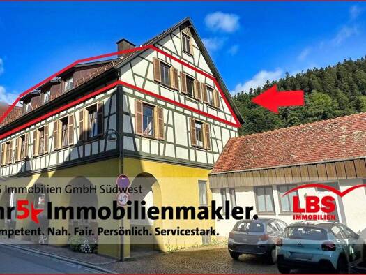 Wohnung zum Kauf 175.000 € 3 Zimmer 86,3 m² 2. Geschoss frei ab sofort Schiltach 77761